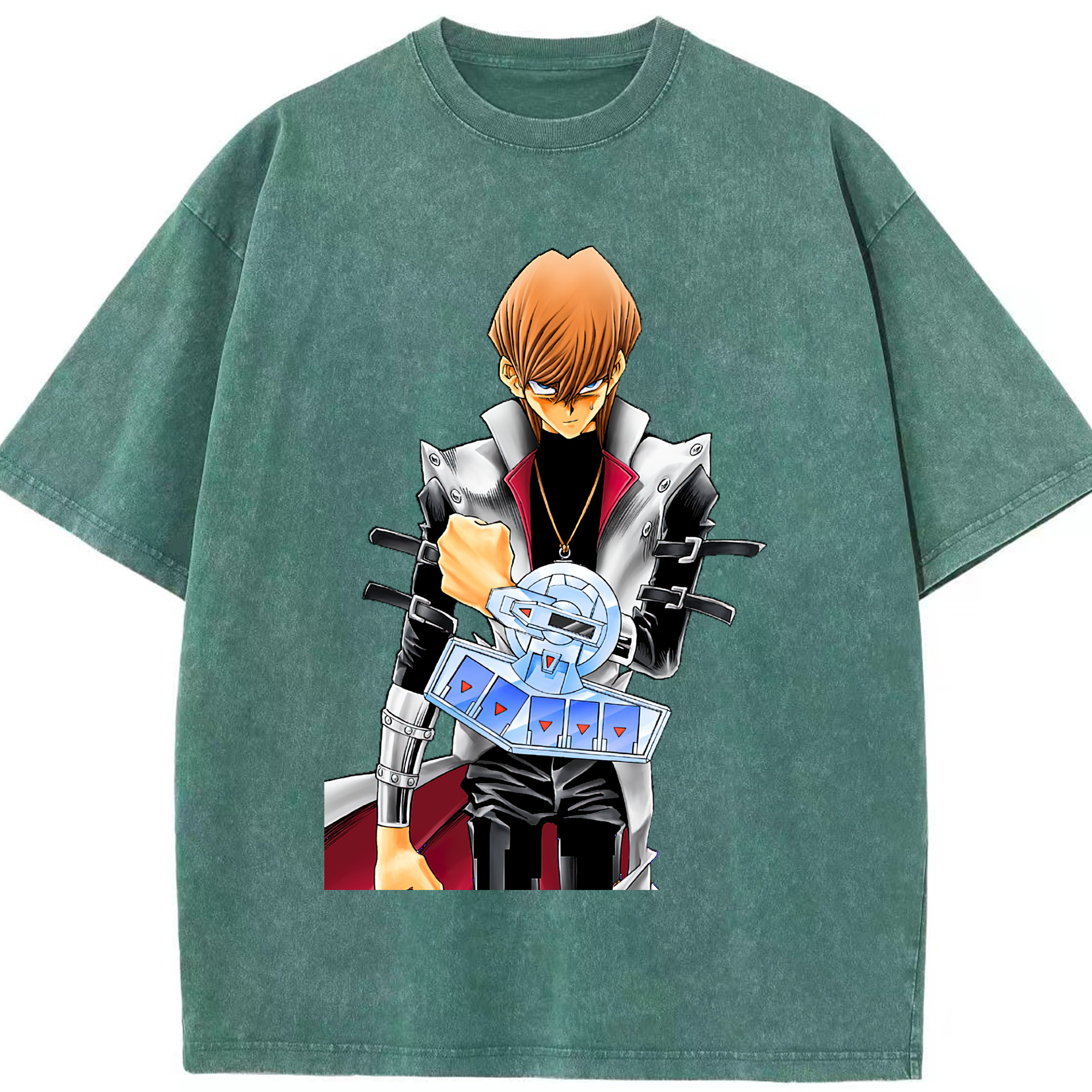 （画像用） 遊☆戯☆王 Yu-Gi-Oh! 綿100% ヴィンテージ風 半袖Tシャツ（フロントプリント）